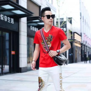 T-shirt a maglia da uomo